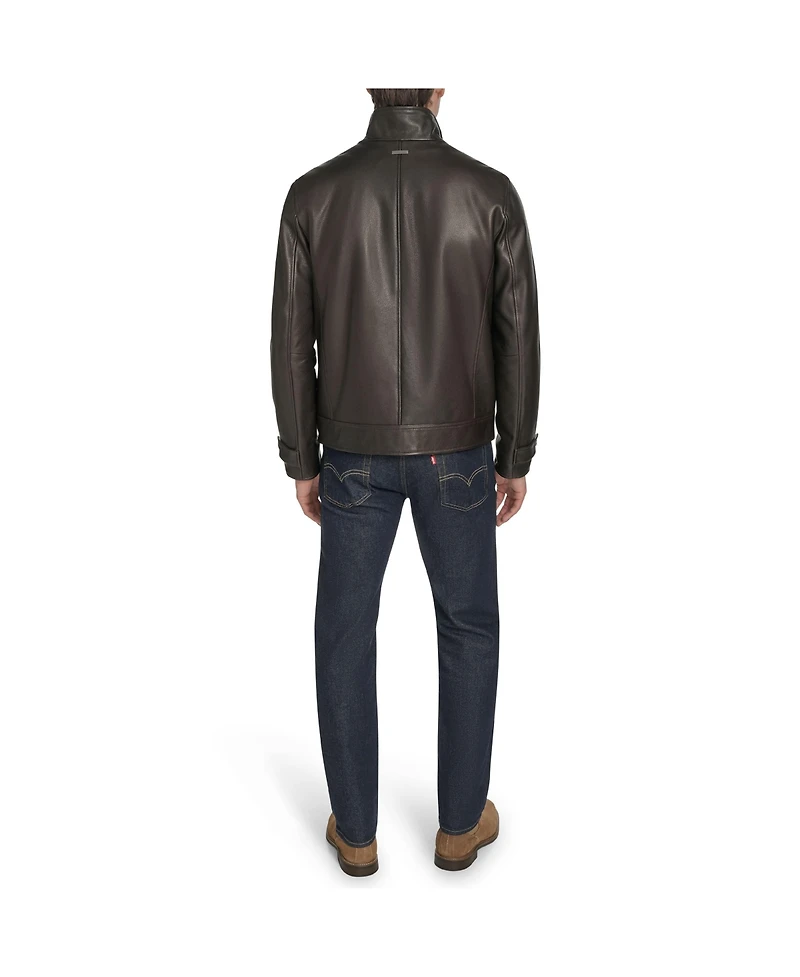 Andrew Marc Black Label Men's Skeld Leather Jacket