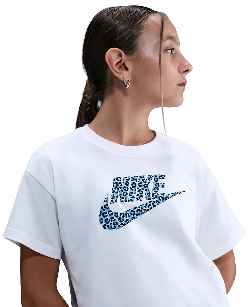 Nike Boys and Girls 7-20 Boxy Animal-Print T-Shirt