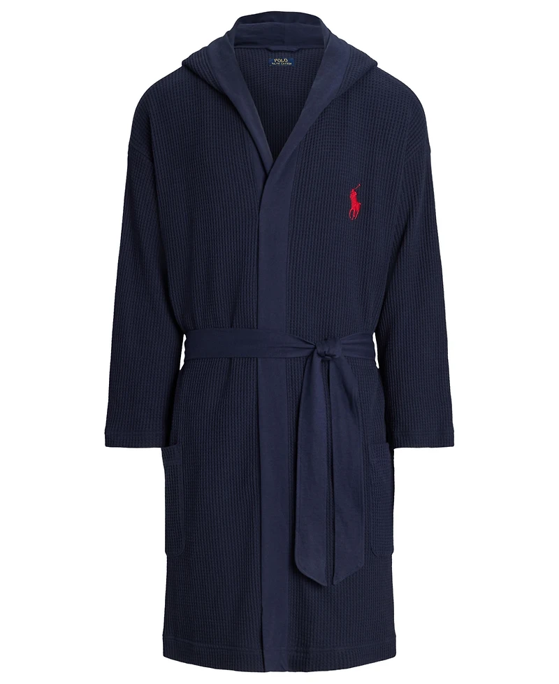 Polo Ralph Lauren Men's Thermal Hooded Robe with Belt