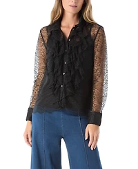 Dee Ocleppo Women's Erynn Lace Button Front Top