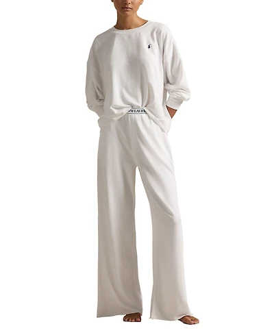 Polo Ralph Lauren Women's 2-Piece Crewneck Top and Pants Pajama Set
