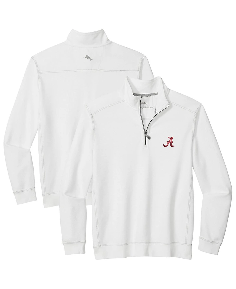Tommy Bahama Men's White Alabama Crimson Tide Montego Bay Half-Zip Jacket