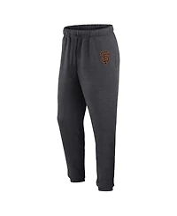 Fanatics Men's Heather Charcoal San Francisco Giants Fleece Jogger Pants