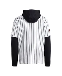Adidas Men's White/Black Louisville Cardinals Baseball Jersey Hoodie