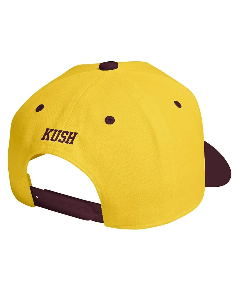 Adidas Men's Gold/Maroon Arizona State Sun Devils Throwback A-Frame Snapback Hat