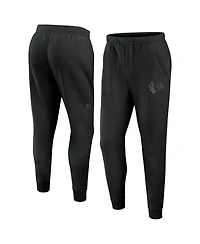 Fanatics Men's Black Chicago Blackhawks Authentic Pro Road Fleece Sweatpants