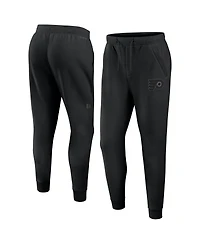 Fanatics Men's Black Philadelphia Flyers Authentic Pro Road Fleece Sweatpants