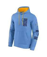 Fanatics Men's Blue Memphis Grizzlies Game Time Crossover Pullover Hoodie