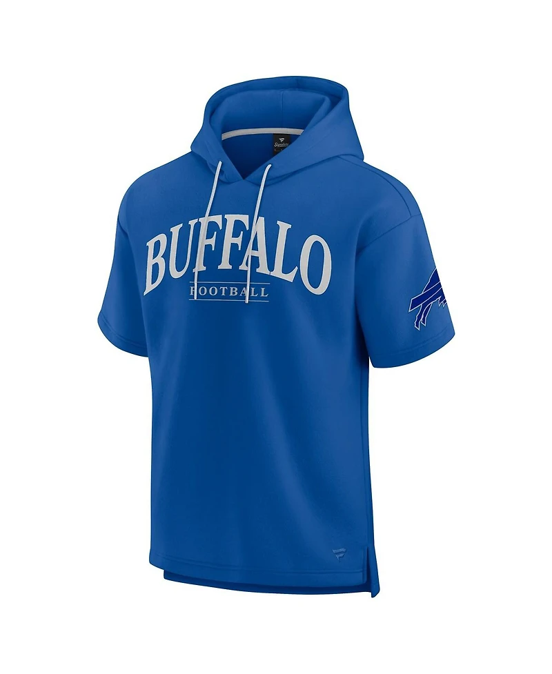 Fanatics Men's and Women's Royal Buffalo Bills Elements Ready Short Sleeve Pullover Hoodie