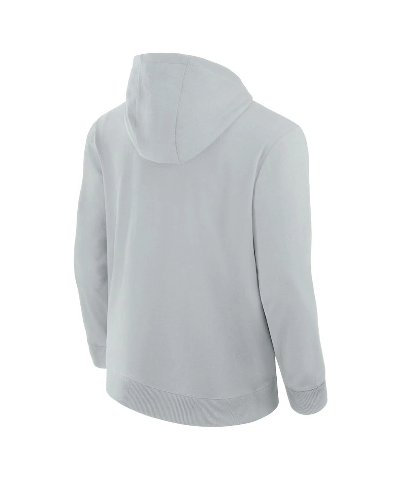 Fanatics Men's and Women's Gray Minnesota Vikings Front Office Full-Zip Hoodie