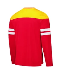 G-iii Sports by Carl Banks Men's Red/Gold Kansas City Chiefs Adaptive Hail Mary Long Sleeve T-Shirt