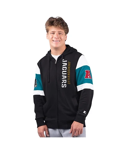Starter Men's Black Jacksonville Jaguars Extreme Full-Zip Hoodie