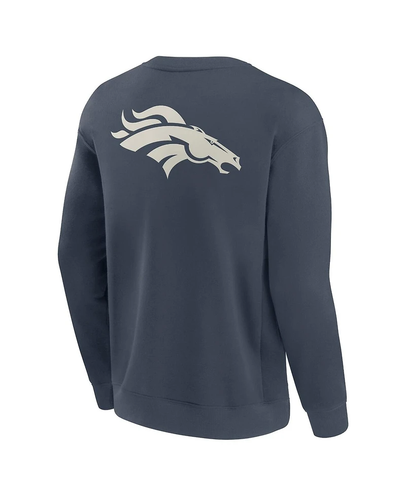Fanatics Men's Navy Denver Broncos Elements Future Ground Lettering Pullover Sweatshirt