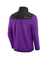 Darius Rucker Collection by Fanatics Men's Purple Minnesota Vikings Colorblock Polar Fleece Full-Zip Jacket