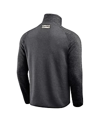 Darius Rucker Collection by Fanatics Men's Black Las Vegas Raiders Tonal Quarter-Zip Jacket