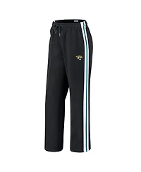 Wear by Erin Andrews Women's Black Jacksonville Jaguars color block Straight Leg Pants
