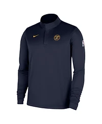 Nike Men's Navy Denver Nuggets 2025/26 Authentic Coaches Quarter-Zip Dri-Fit Sweatshirt