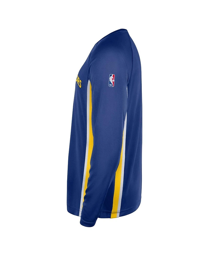 Nike Men's Royal Golden State Warriors 2025/26 Authentic Pre-Game Legend Dri-fit Long Sleeve Shooting Shirt