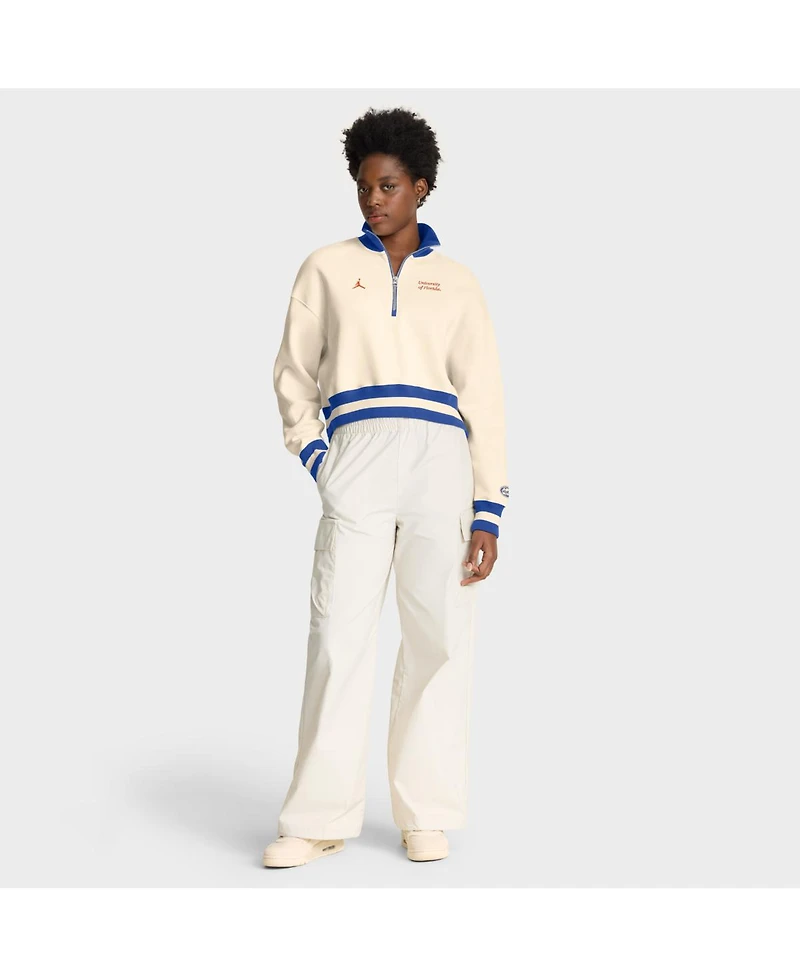 Jordan Women's Tan Florida Gators Legacy Half-Zip Sweatshirt