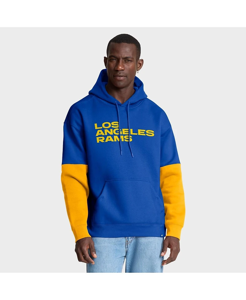 Fanatics Men's Royal Los Angeles Rams Helmet Pullover Hoodie