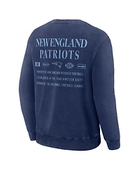 Fanatics Men's Navy New England Patriots Deep Route Pullover Sweatshirt