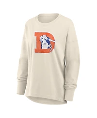 Fanatics Women's Cream Denver Broncos Dove Legacy Long Sleeve T-Shirt