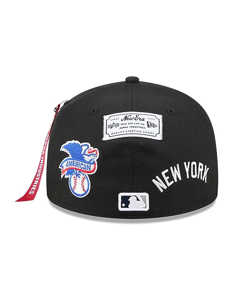 New Era x Alpha Industries Men's Black York Yankees 59FIFTY Fitted Hat