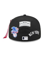 New Era x Alpha Industries Men's Black York Yankees 59FIFTY Fitted Hat