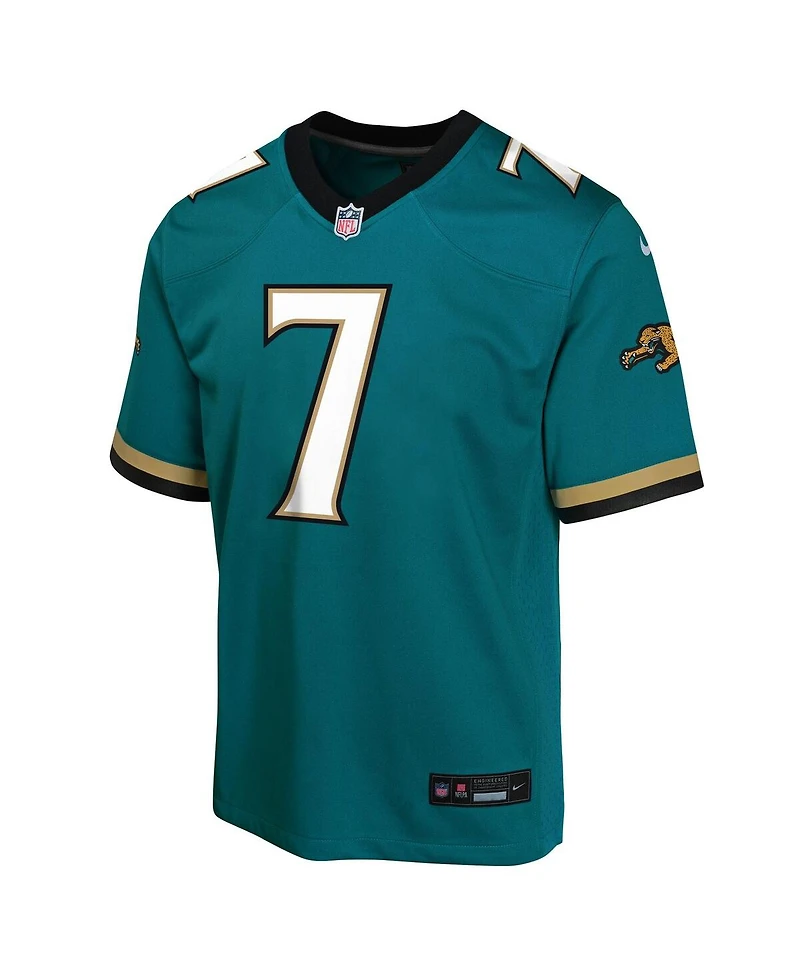 Nike Big Boys and Girls Brian Thomas Jr. Teal Jacksonville Jaguars Alternate 2 Prowler Throwback Game Jersey