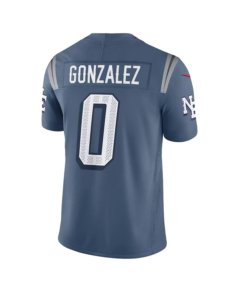 Nike Men's Christian Gonzalez Storm Blue New England Patriots 2025 Rivalries Collection Limited Jersey