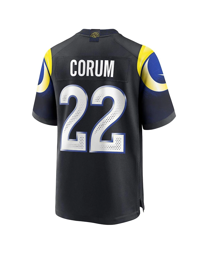 Nike Men's Blake Corum Midnight Blue Los Angeles Rams 2025 Rivalries Collection Game Jersey