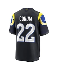 Nike Men's Blake Corum Midnight Blue Los Angeles Rams 2025 Rivalries Collection Game Jersey