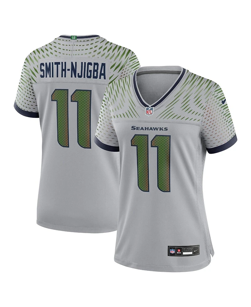 Nike Women's Jaxon Smith-Njigba Wolf Gray Seattle Seahawks 2025 Rivalries Collection Game Jersey