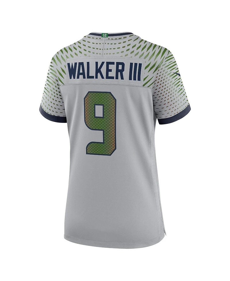 Nike Women's Kenneth Walker Iii Wolf Gray Seattle Seahawks 2025 Rivalries Collection Game Jersey