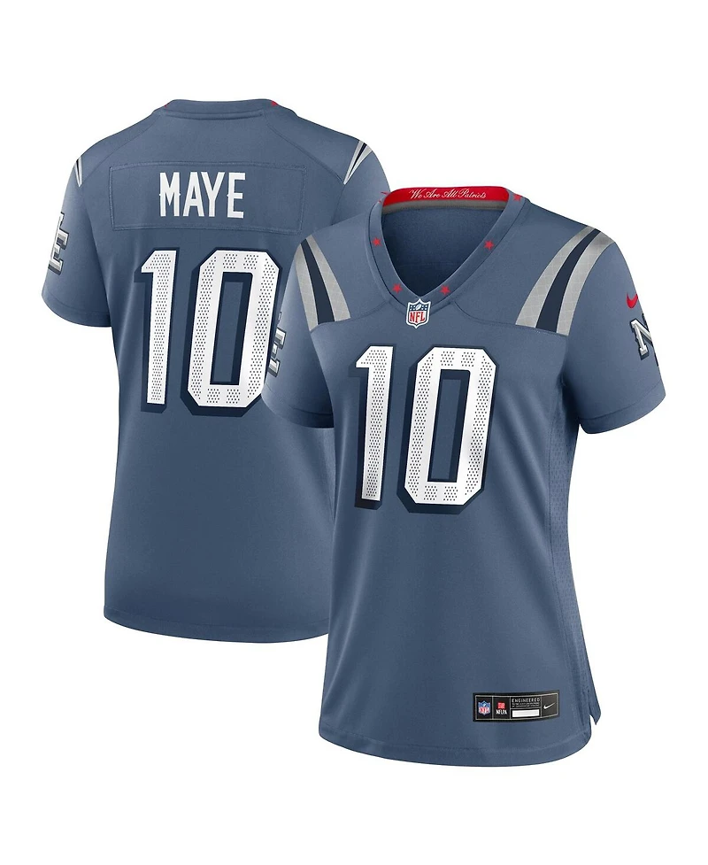 Nike Women's Drake Maye Storm Blue New England Patriots 2025 Rivalries Collection Game Jersey
