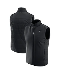 J. Palmer Men's Black Philadelphia Eagles Front Office Full-Zip Vest