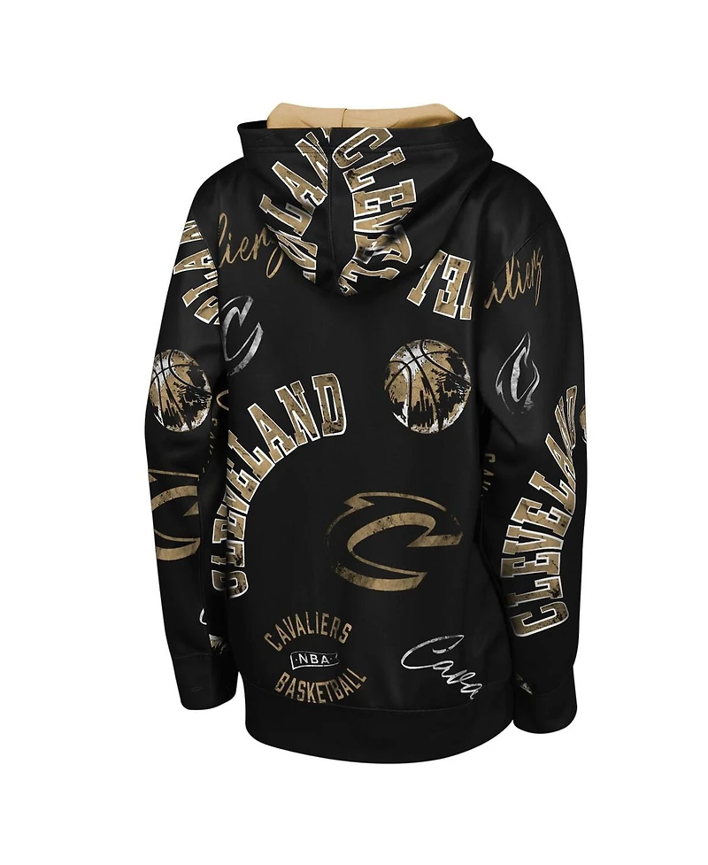 Outerstuff Big Boys and Girls Black Cleveland Cavaliers Moving Violation Hoodie