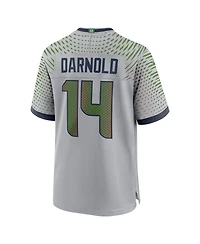 Nike Men's Sam Darnold Wolf Gray Seattle Seahawks 2025 Rivalries Collection Game Jersey