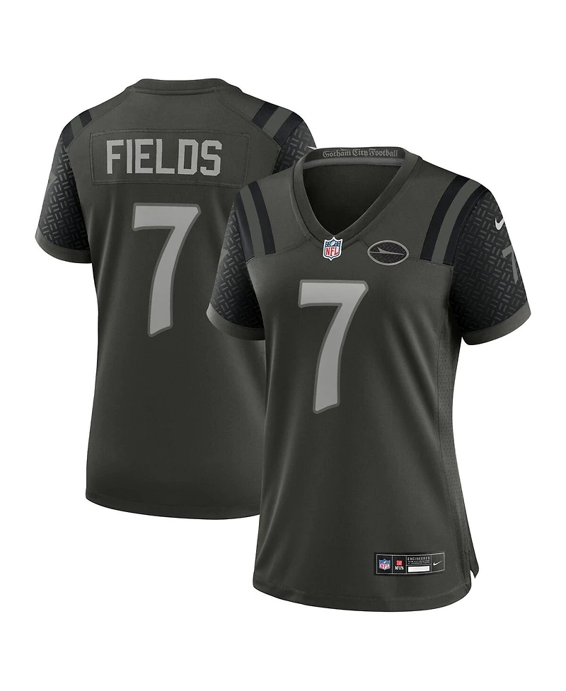 Nike Women's Justin Fields Gotham Green New York Jets 2025 Rivalries Collection Game Jersey