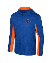 Colosseum Men's Royal Boise State Broncos Always Sunny Quarter-Zip Hoodie