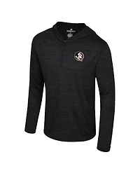 Colosseum Men's Black Florida State Seminoles Always Sunny Lightweight Quarter-Zip Hoodie