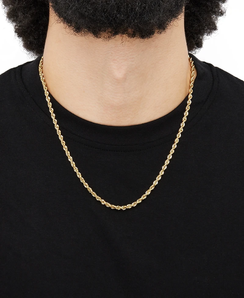Macy's Rope Chain 22" Necklace (4mm) in 14K Yellow Gold