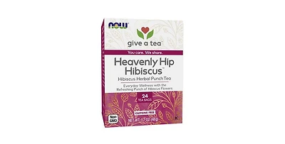 Now Foods Heavenly Hip Hibiscus Tea Bags, 24 Bags