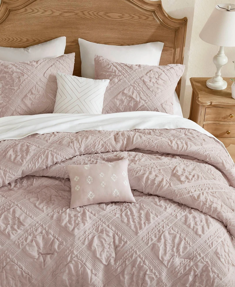 Madison Park Mona Sculpted Jacquard 5-Pc. Comforter Set