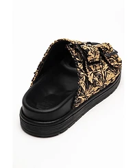 Forever & Always Shoes Milana Leather Double Strap Sandal (Women)