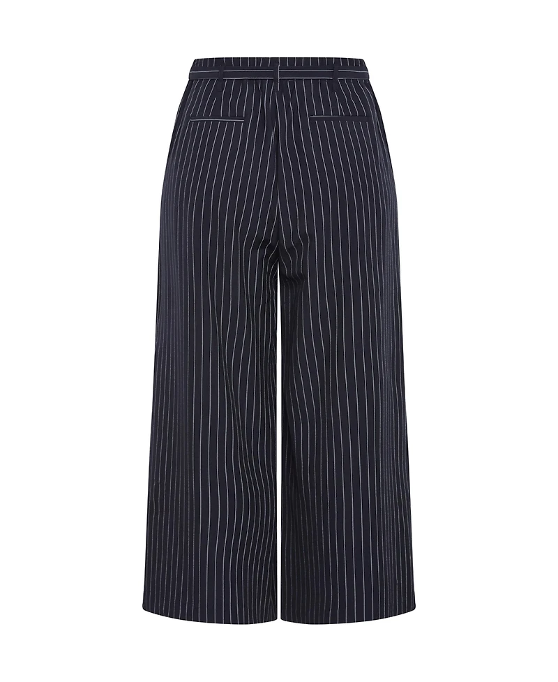 City Chic Women's Karla Pinstripe Wide Leg Pant