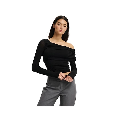 Cotton On Women's One Shoulder Base Layer Long Sleeve