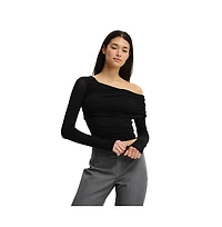 Cotton On Women's One Shoulder Base Layer Long Sleeve