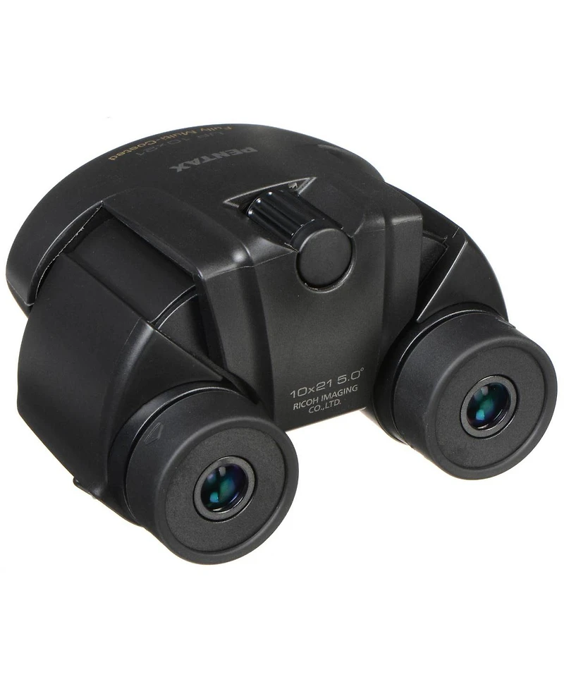 Pentax 10x21 Up Series Weather Resistant Porro Prism Binocular with 5.0 Degree Angle of View, Black