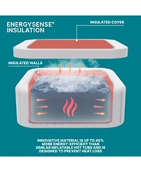 Bestway SaluSpa Hawaii Smart AirJet Inflatable Hot Tub with EnergySense Cover
